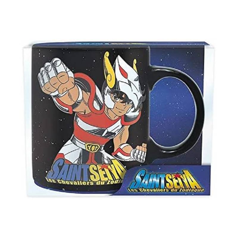 Taza SAINT SEIYA con acabado Negro Pegasus