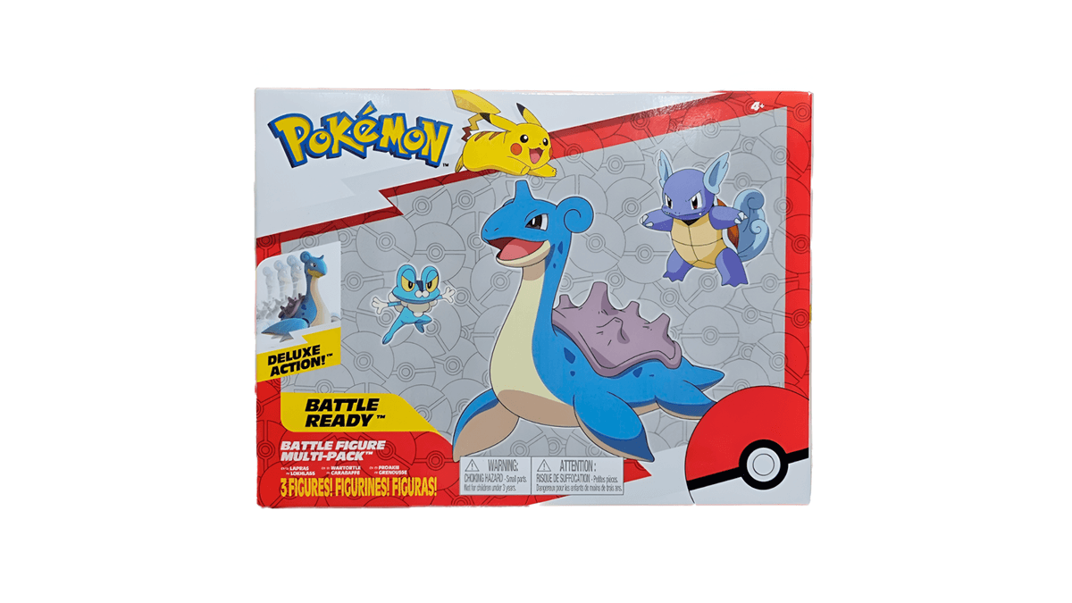 Pokemon Battle Figure Multi-Pack Lapras Wartortle Froakie