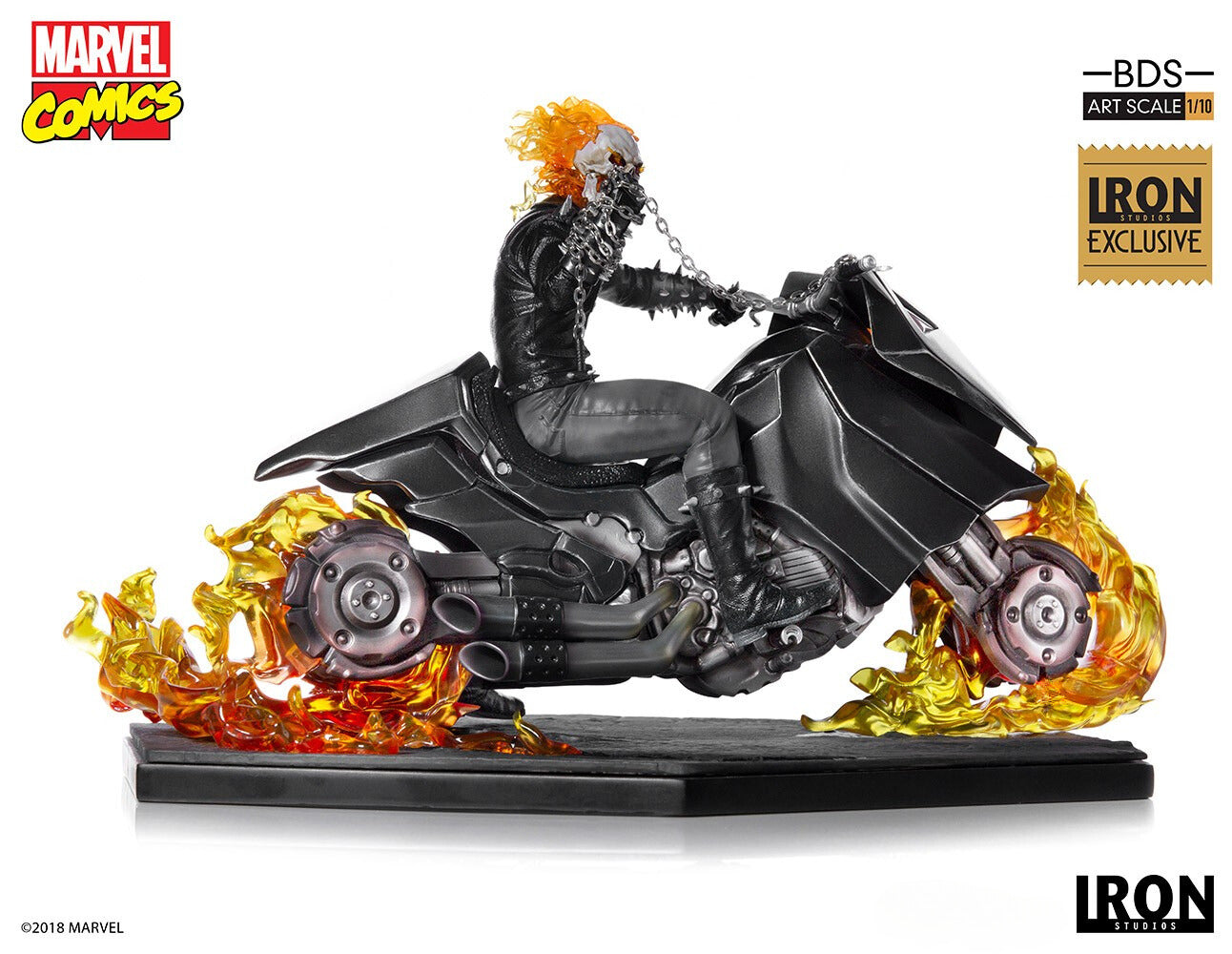 (Figura de Exhibición) Ghost Rider - Marvel Comics Serie 5 - Serie Art Scale