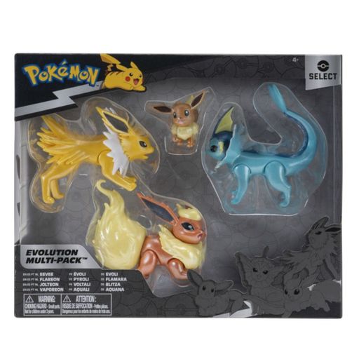 Pokemon Select Evolution Multipack Eevee, Jolteon, Vaporeon & Flareon